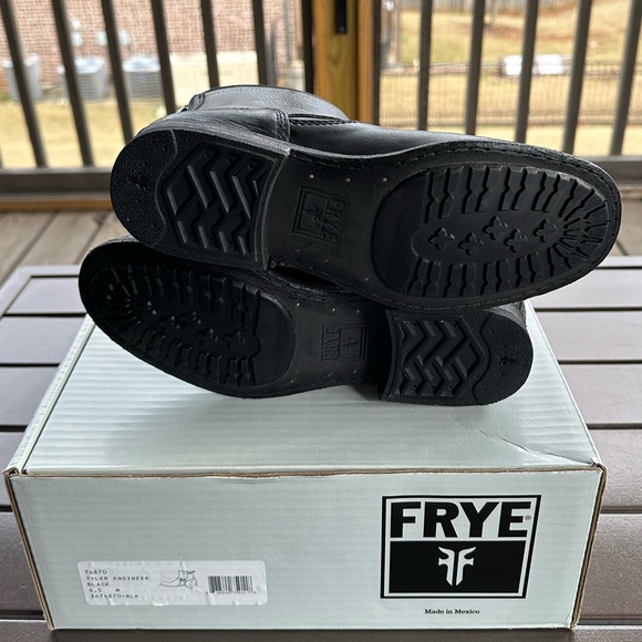 Frye Tyler Engineer Boots Size 6.5 Black NWT - Picture 5 of 6